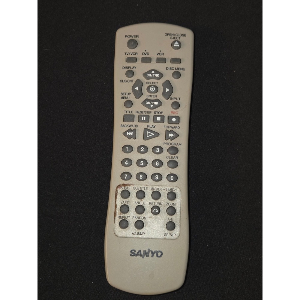 Sanyo‎ N108A DVD/VCR Remote Control DVW-7100 DVW-7000 DVW-6100 DVW-6000 DVW-5000